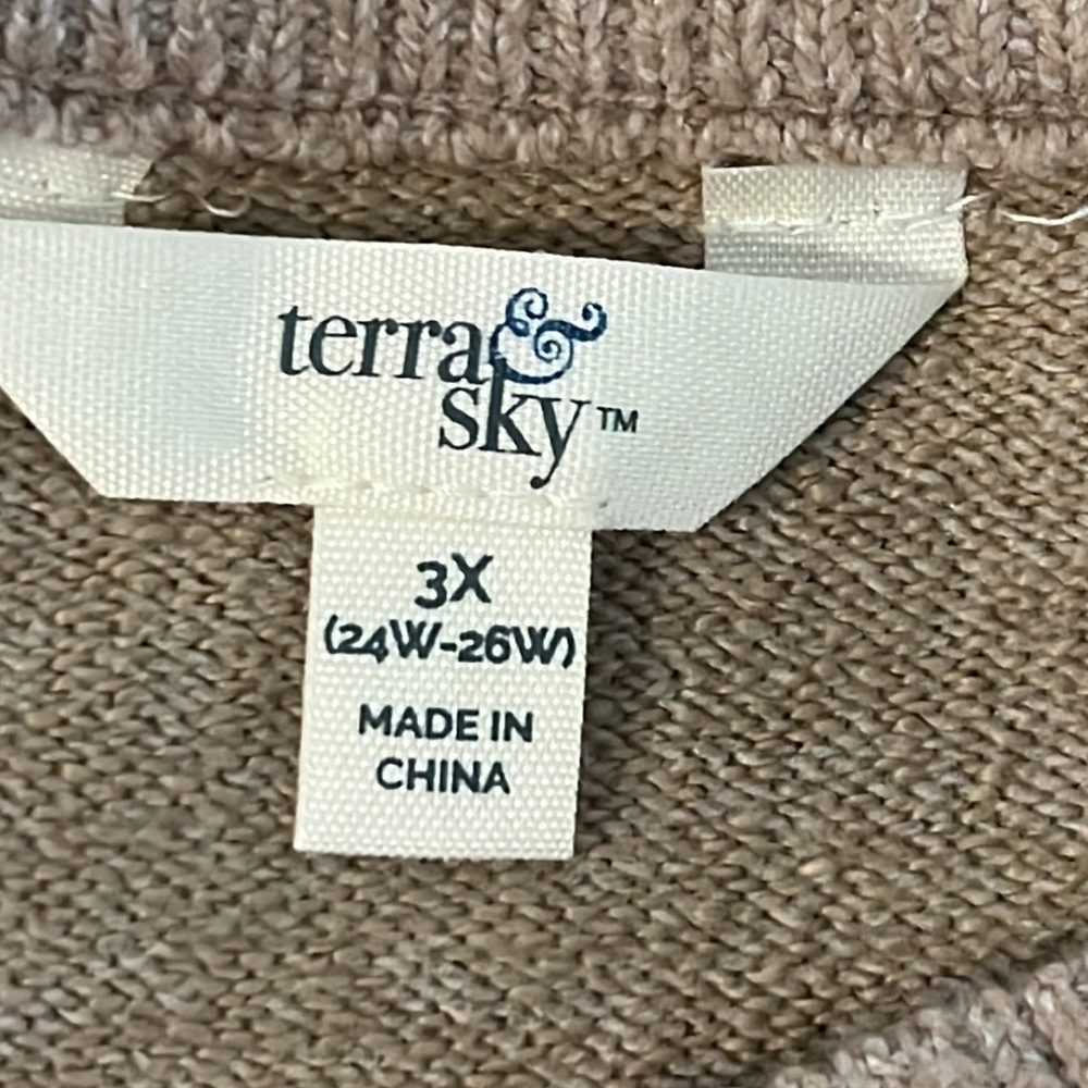 NWT Terra & Sky Women’s Plus Size Layered Sweater - Multiple Plus Sizes - Picture 9 of 11